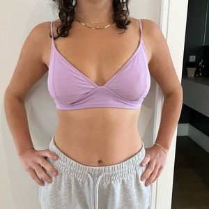Light purple bikini top from Old Navy